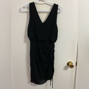 Evernew Shiny Black Short Dress